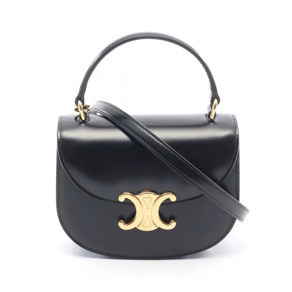 Celine Buzas Claire Handbag Leather Black